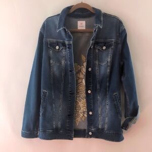 Vintage jacket LulaRoe Embroidery Floral Size Large